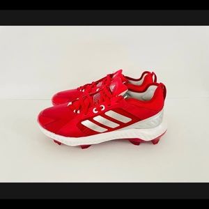 Adidas Women’s PureHustle W TPU Softball Cleats Red Silver White FV9045